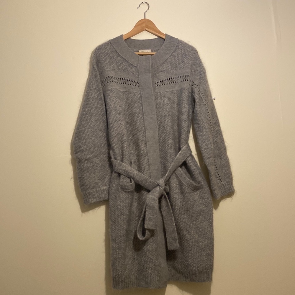Temperley London Gray Cardigan Sweater